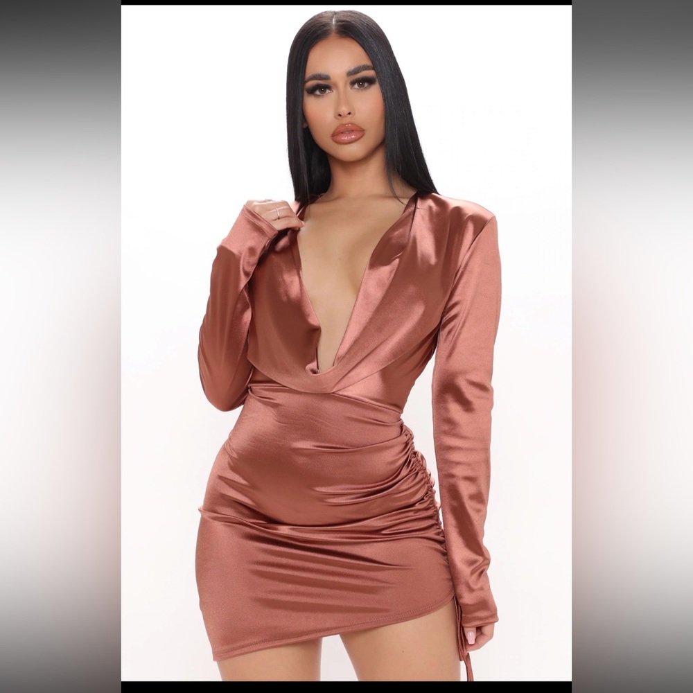 Satin mini dress